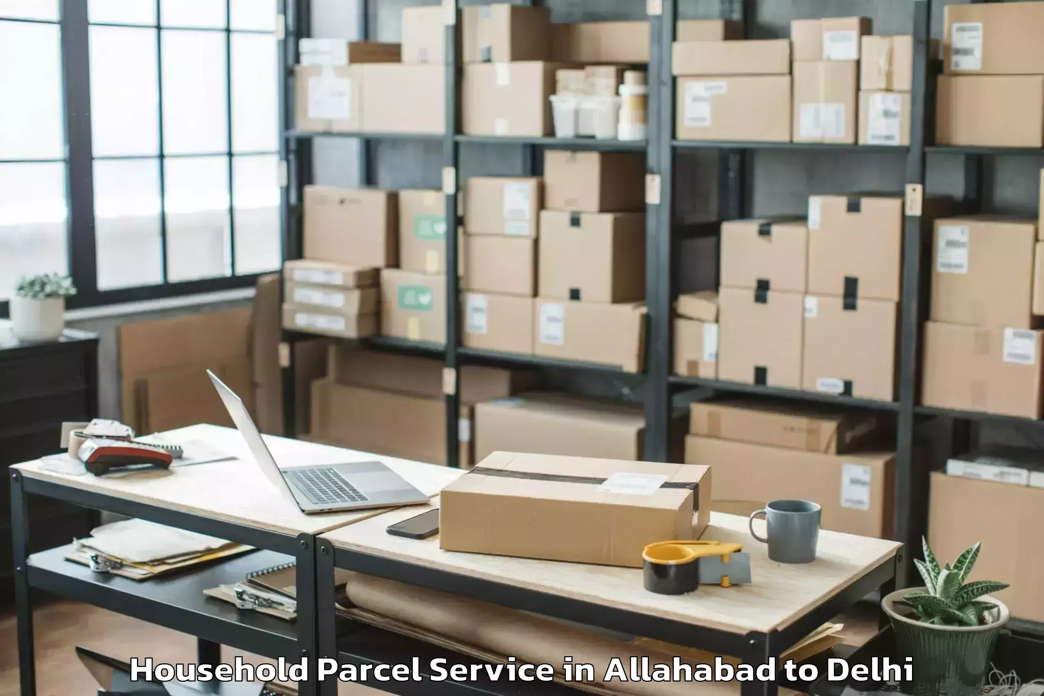 Professional Allahabad to City Centre Mall Dwarka Household Parcel